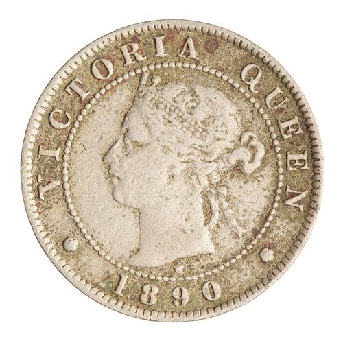 Coin - 1/2 Penny, Jamaica, 1890