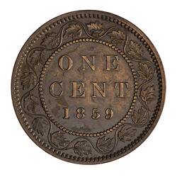 Coin - 1 Cent, Canada, 1859