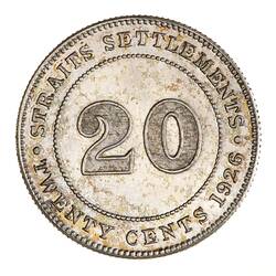 Proof Coin - 20 Cents, Straits Settlements, 1926