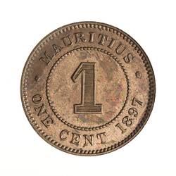 Coin - 1 Cent, Mauritius, 1897