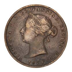 Coin - 1/13 Shilling, Jersey, Channel Islands, 1871