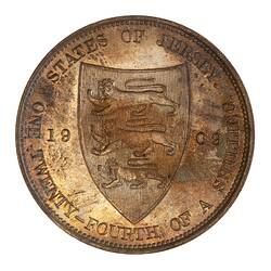 Coin - 1/24 Shilling, Jersey, Channel Islands, 1909