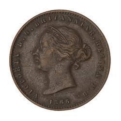 Coin - 1/26 Shilling, Jersey, Channel Islands, 1866