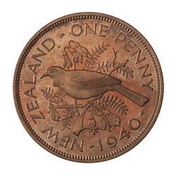 Proof Coin - 1 Penny, New Zealand, 1940