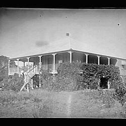 Glass Negative - House, by A.J. Campbell, Mackay, Queensland, circa 1900