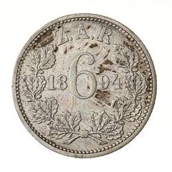 Coin - 6 Pence, South Africa, 1894