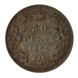 Coin - 50 Cents, Canada, 1894