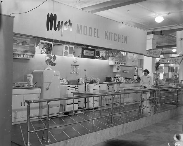 Myer Pty Ltd, Model Kitchen, Melbourne, Victoria, circa 1940s