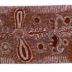 Silk twill batik (verso), Ernabella, South Australia, c.1988.