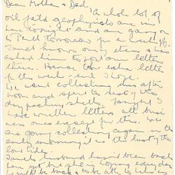 Letter - From Hope Macpherson to Parents while in Broome Packing Bardwell Collection, WA, 6 Oct 1955
