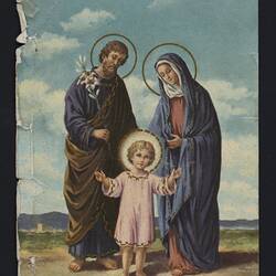 Postcard - Christian Holy Family, Tansa Eid, Melbourne, 1980s