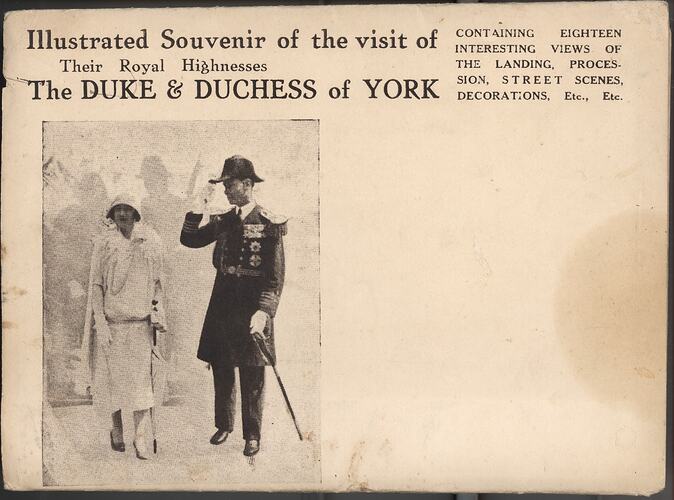 Postcard - Pictorial Souvenir of the Visit of Their Royal Highnesses the Duke & Duchess of York, Sydney, May 1901