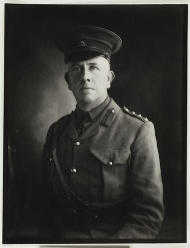 Portrait of Australian Captain in Uniform, World War I, circa 1914-1918