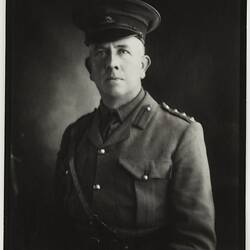 Photograph - Portrait of Australian Captain in Uniform, World War I, circa 1914-1918