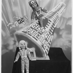 Photograph - L. J. Sterne Doll Co., Space Gerry & Geraldine Gee & The Space Patrol-Rocket, Melbourne, circa 1965