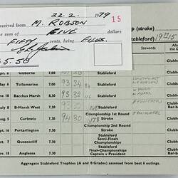 Syllabus - Massey-Ferguson Golf Club, Sunshine, Victoria, 1979