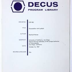 DECUS (Digital Equipment Computer Users Society), 1961 to 1998