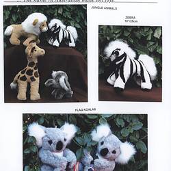 Advertising Flyer - Jakas Soft Toys, Animals, Melbourne, circa 1998