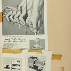 Scrapbook - Kodak Australasia Pty Ltd, Advertising Clippings, 'Sample Advertisments', Coburg, 1961-1962