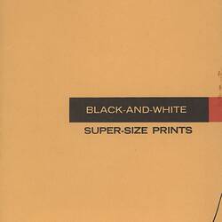 Envelope - Kodak Australasia Pty Ltd, 'Black-and-White Super-Size Prints', circa 1970s