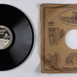 Disc Recording - Edison, Double-Sided, 'Explanatory Talk' & 'Madre, Pietosa Vergine', 1919-1929