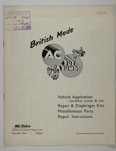 Two small illustrations of vehicle fuel pumps.