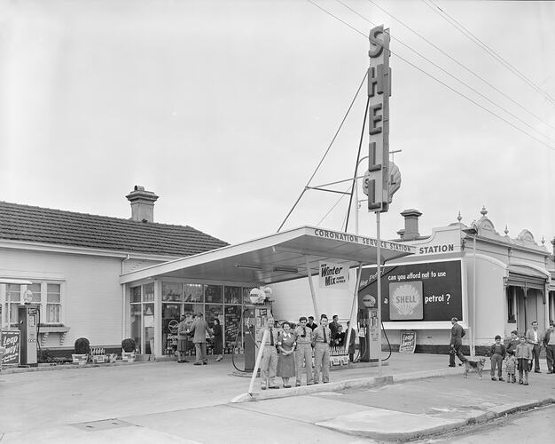 Shell Co, Service Station Exterior, Victoria, 27 Jun 1959