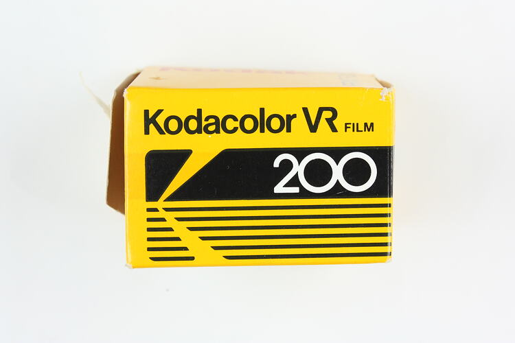 Film box printed with product details.
