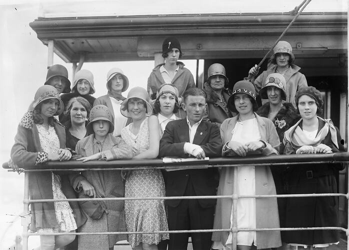 Group on Balcony, circa 1930s