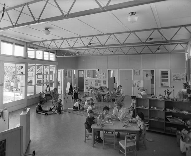 Melbourne City Council, Children in a Classroom, Victoria, 06 Nov 1959
