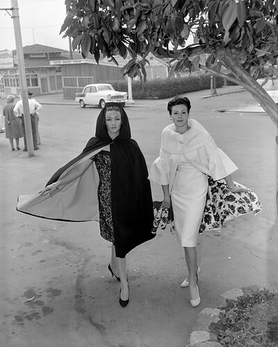 Australian Wool Board, Two Women Modelling Clothes, Flemington, Victoria, 24 Nov 1959
