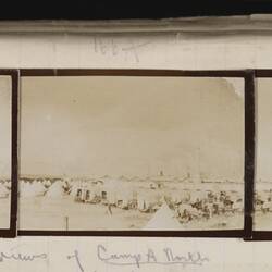 Photograph - Triptych Photograph of Camp A, North Gabarri, Egypt, World War I, 1915-1918