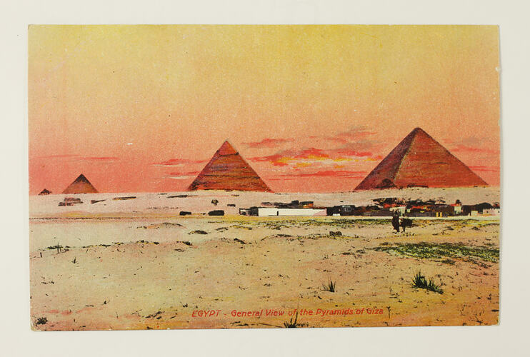 Postcard - 'General View Of The Pyramids Of Giza', Egypt, Peile ...