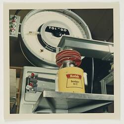 Photograph - Kodak Australasia Pty Ltd, Kodak Developer D-72 on Scales, Burnley circa 1960s