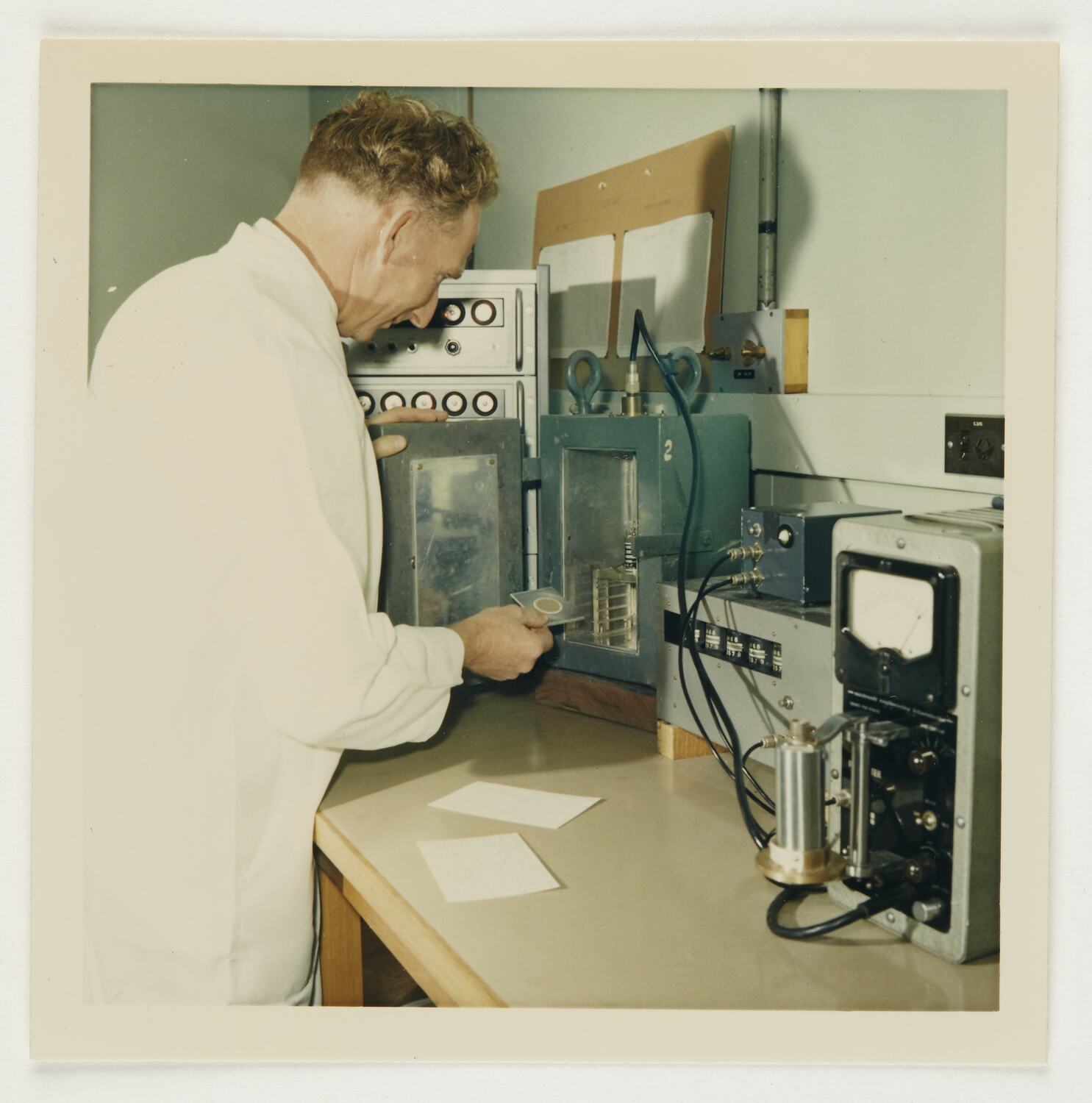 Photograph - Chemist with Test Sample, Kodak Factory, Coburg, circa 1960s