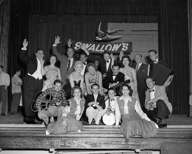Swallow & Ariell Ltd, Group Portrait at Social Event, Canberra, Australian Capital Territory, Nov 1958