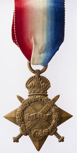 Medal - 1914-1915 Star, New Zealand, Sergeant W.F. Doubleday, 1918 - Obverse