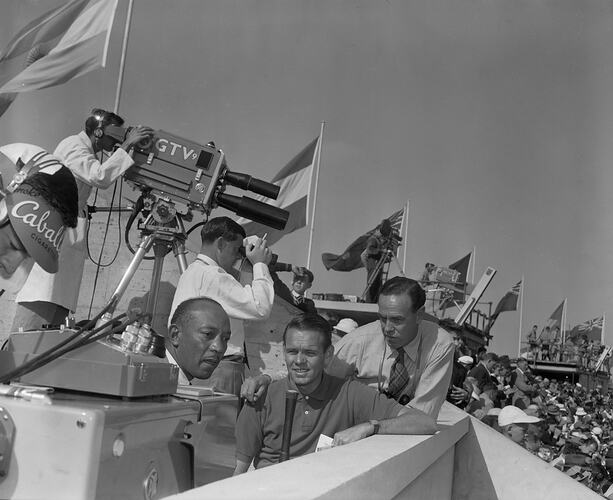 GTV9 Media Coverage of Olympic Event, Melbourne, Victoria, 1956