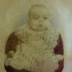 Glass Positive - Baby Percy Gay McDougall, Deceased, 1886