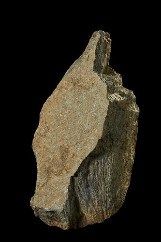 Irregular-shaped rock.