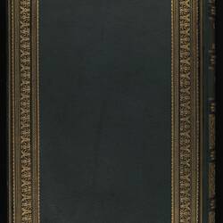 Green book cover with decorative gold border.