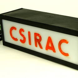 Illuminated Sign - CSIRAC Computer, Computation Laboratory, 1956-1964