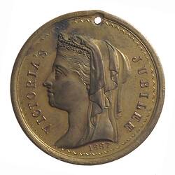 Medal - Jubilee of Queen Victoria, Shire of Narracan, Victoria, Australia, 1887