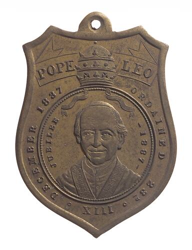 Medal - Jubilee of Pope Leo XIII, Victoria, Australia, 1887