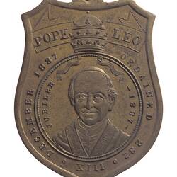 Medal - Jubilee of Pope Leo XIII, Victoria, Australia, 1887