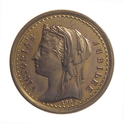 Medal - Jubilee of Queen Victoria, Municipality of Deloraine, Tasmania, Australia, 1887