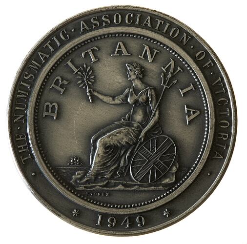 Medal - Annand Smith Token Centenary, Numismatic Association of Victoria, 1949 AD
