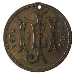 Medal - Melbourne Intercolonial Juvenile Industrial Exhibition Commemorative, 1879 AD