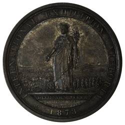 Medal - Victorian Exhibition, Silver Prize, Victoria, Australia, 1873