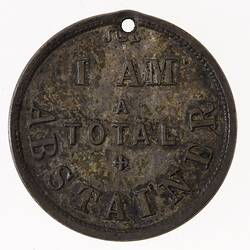 Medal - Abstinence Society, c.1885 AD